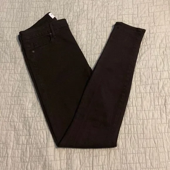 PARKER Smith Black Skinny Jeans High Waist Women’s Size 6/28 - Picture 2 of 11